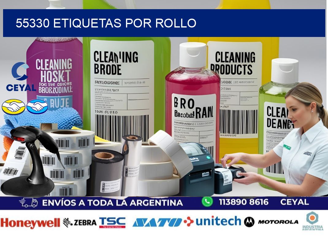 55330 Etiquetas por rollo
