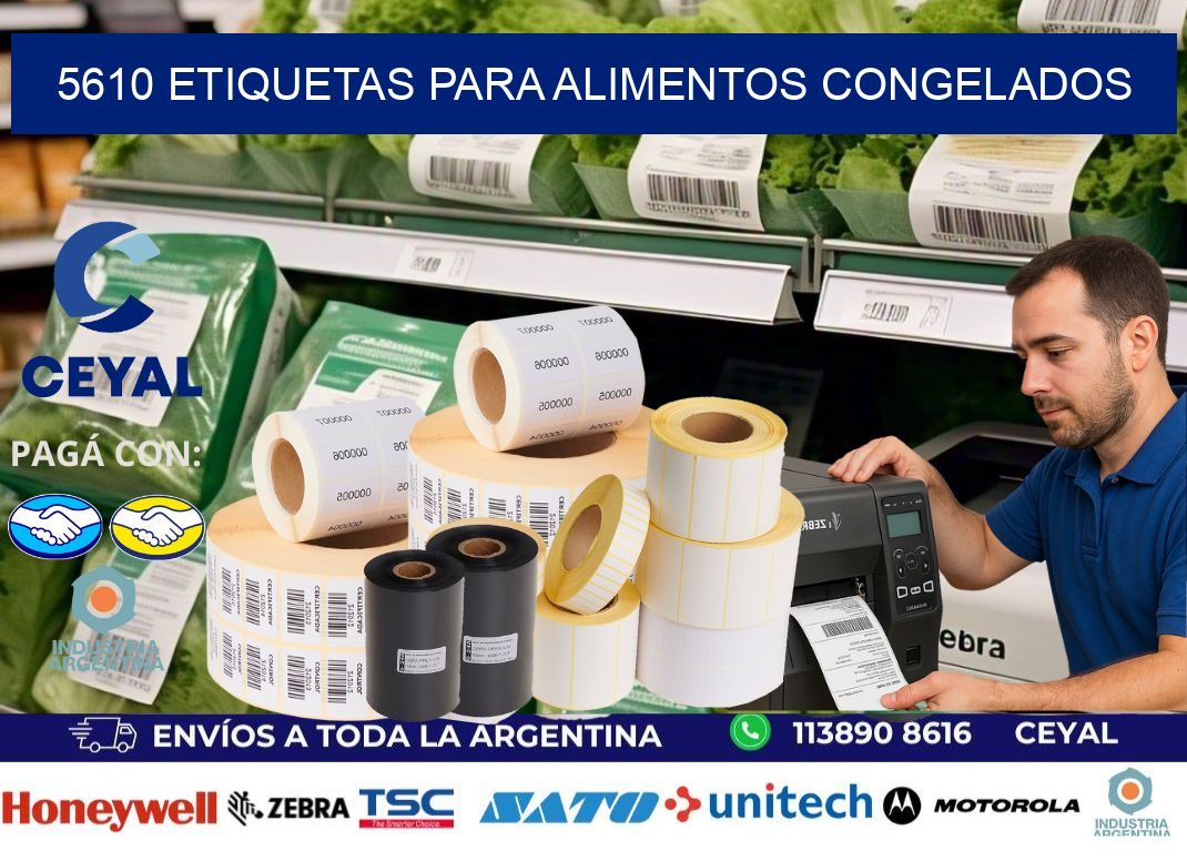 5610 Etiquetas para alimentos congelados