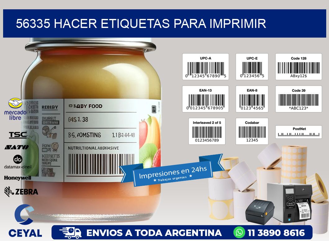 56335 Hacer etiquetas para imprimir