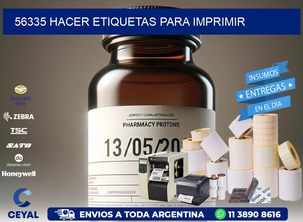 56335 Hacer etiquetas para imprimir