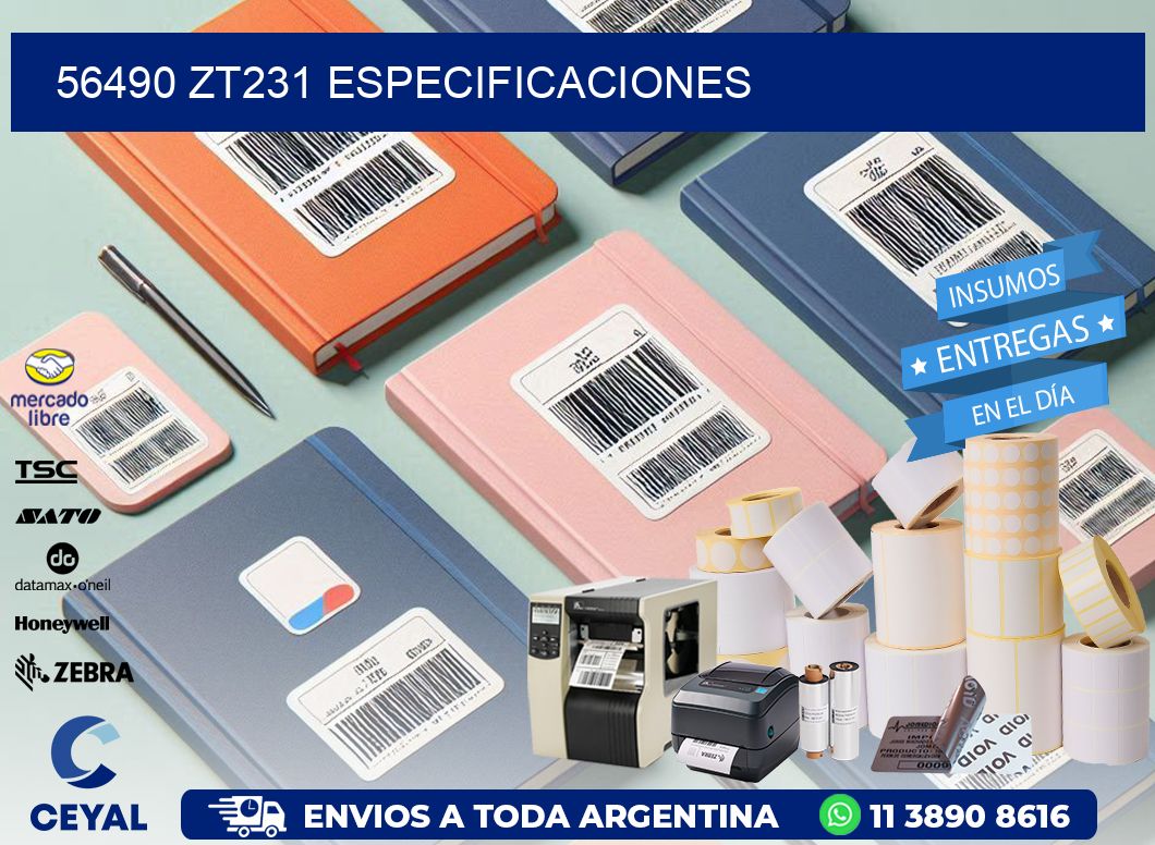 56490 ZT231 especificaciones