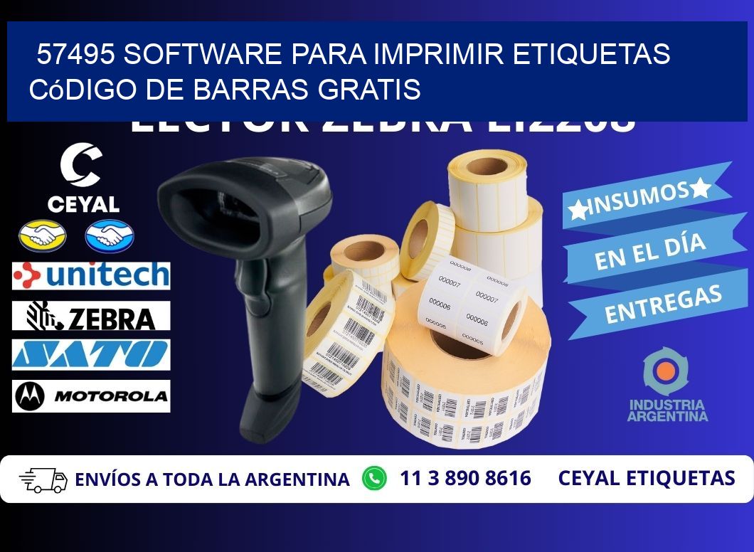 57495 Software para imprimir etiquetas código de barras gratis