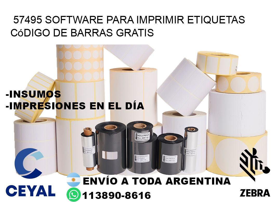 57495 Software para imprimir etiquetas código de barras gratis