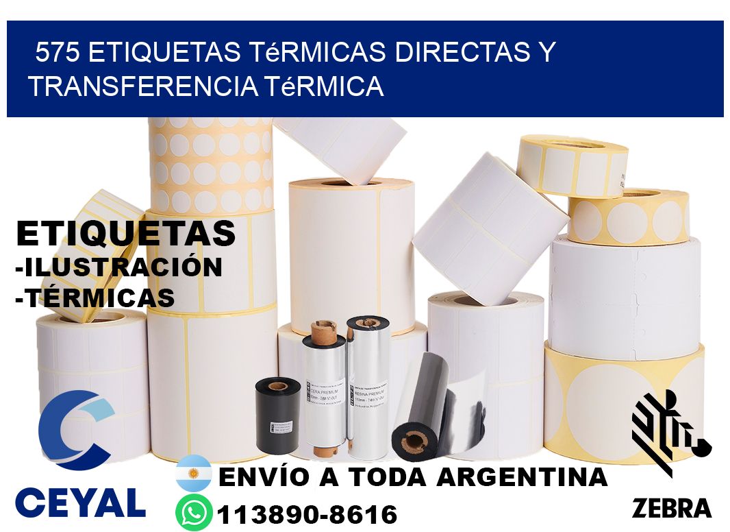 575 etiquetas térmicas directas y transferencia térmica
