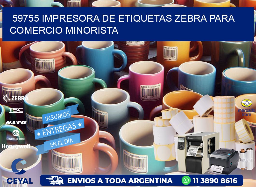 59755 impresora de etiquetas zebra para comercio minorista