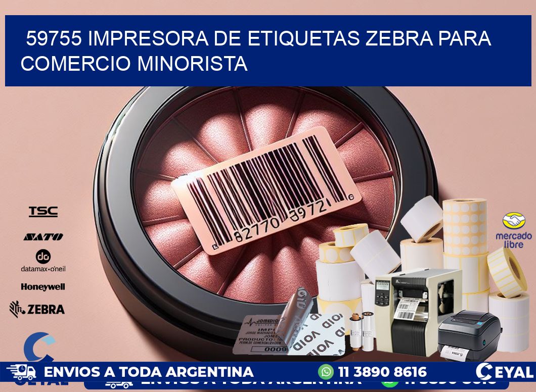 59755 impresora de etiquetas zebra para comercio minorista