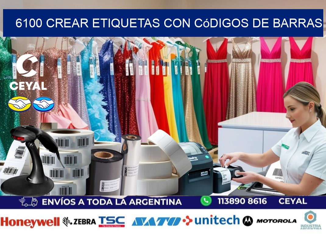 6100 Crear etiquetas con códigos de barras