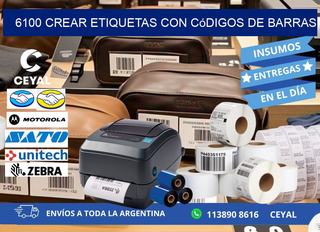 6100 Crear etiquetas con códigos de barras
