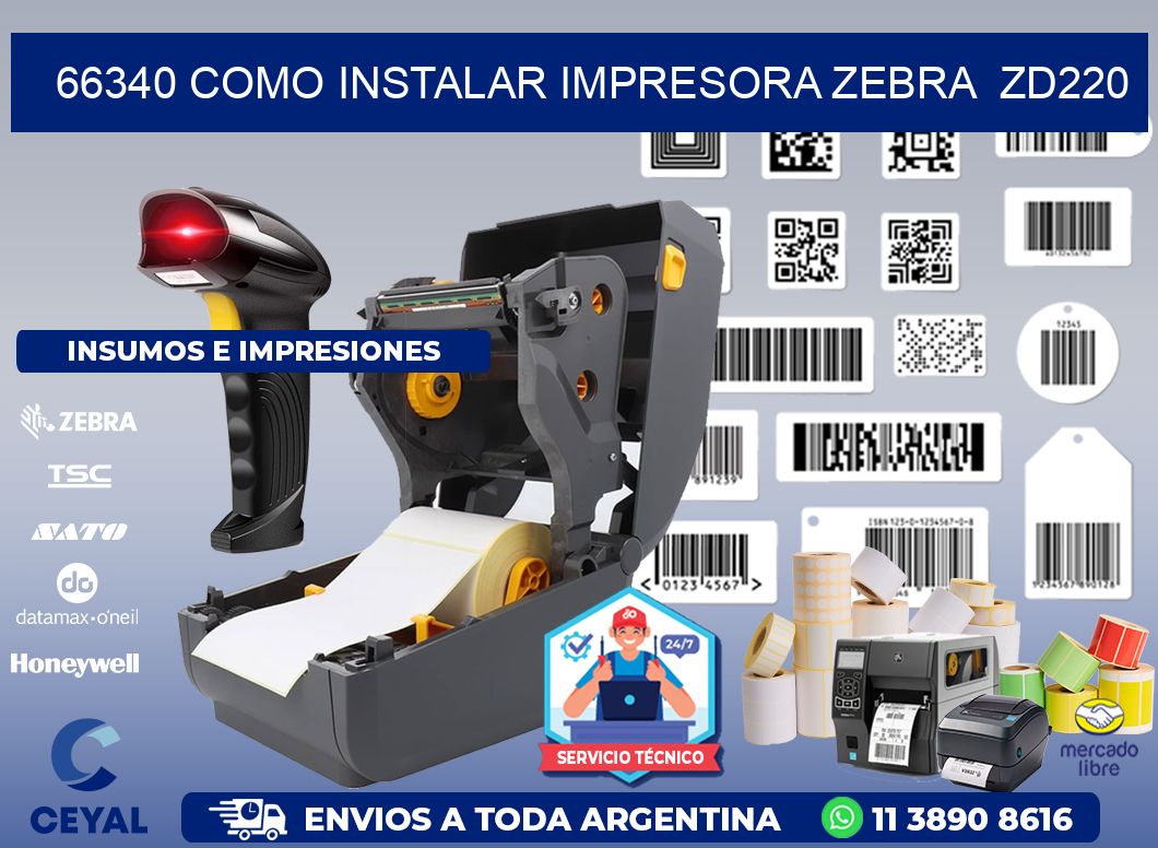 66340 Como instalar impresora Zebra ZD220