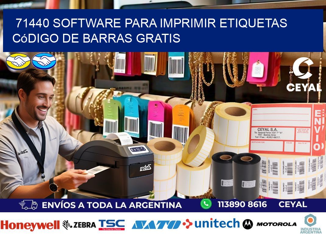 71440 Software para imprimir etiquetas código de barras gratis