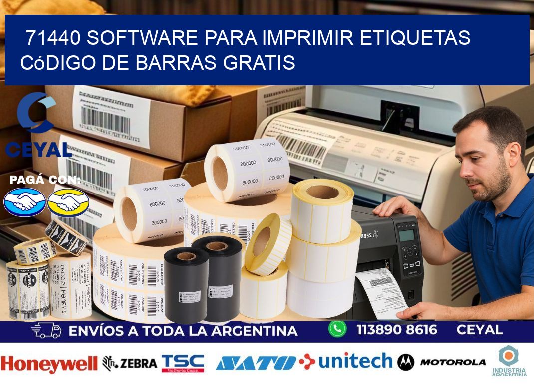 71440 Software para imprimir etiquetas código de barras gratis