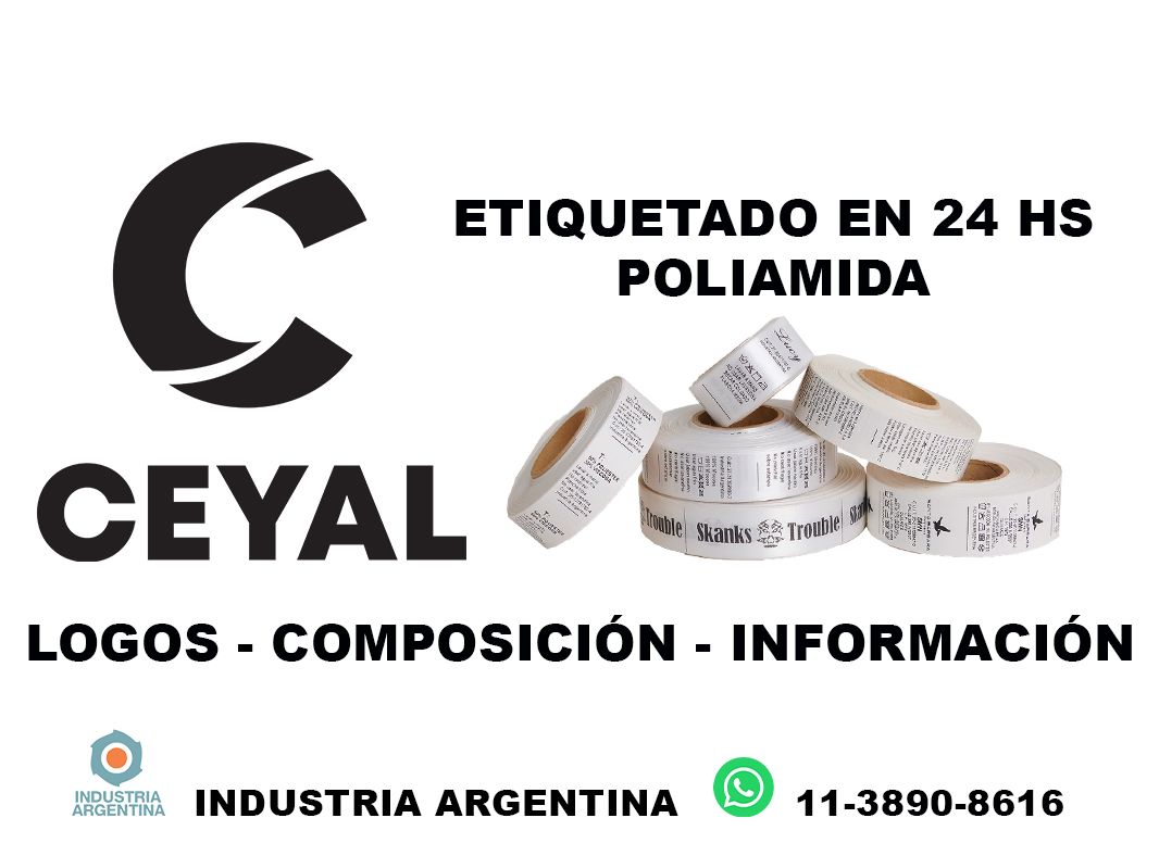 72175 Etiquetas adhesivas para ropa