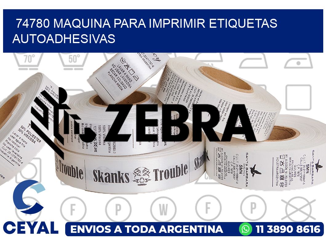 74780 maquina para imprimir etiquetas autoadhesivas