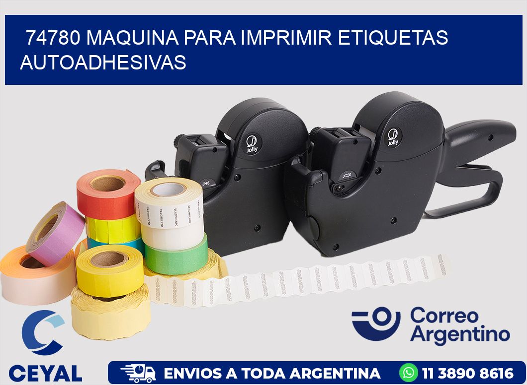 74780 maquina para imprimir etiquetas autoadhesivas