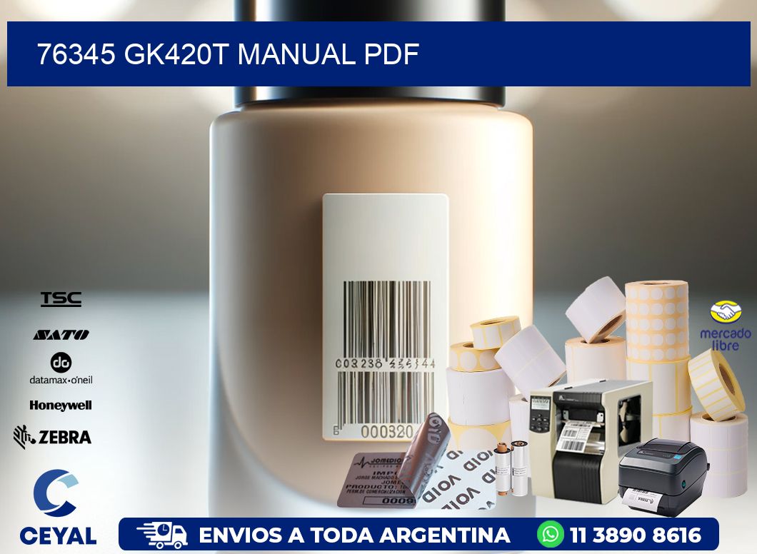 76345 GK420T manual PDF