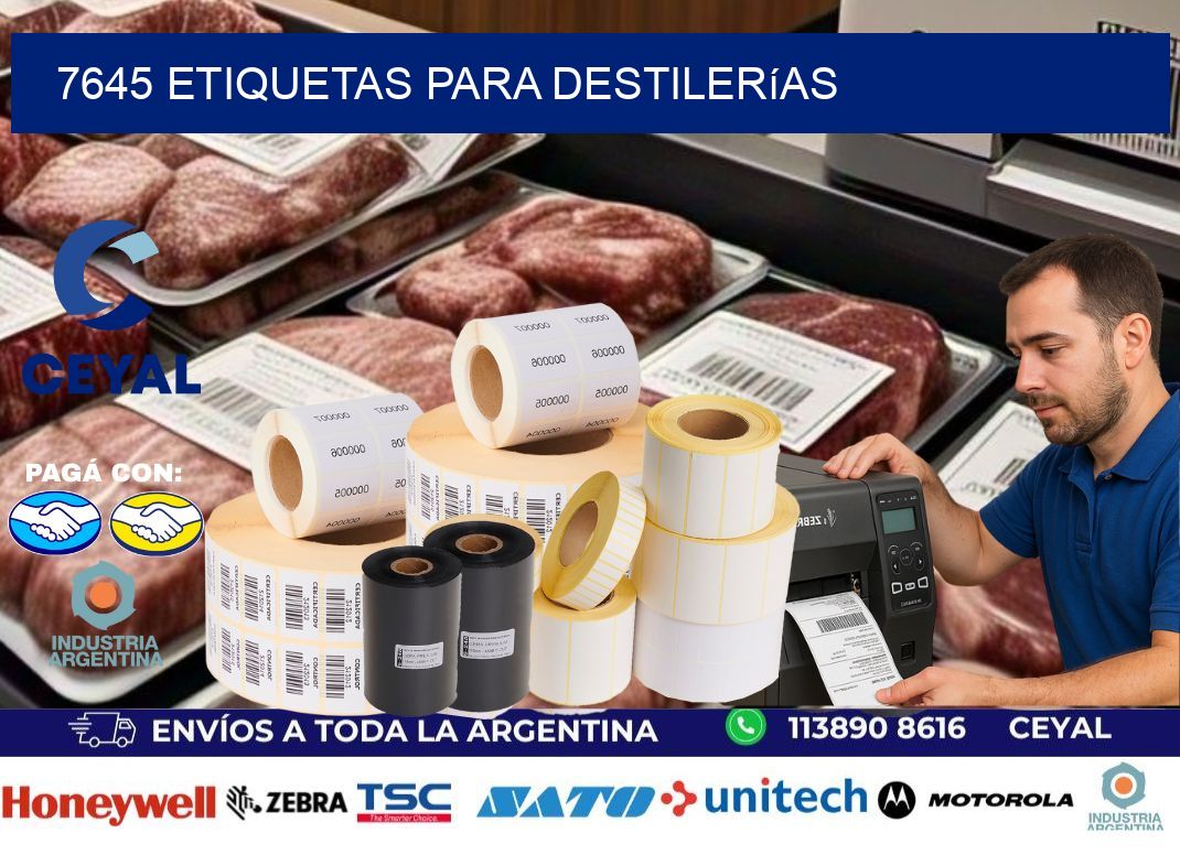 7645 Etiquetas para destilerías