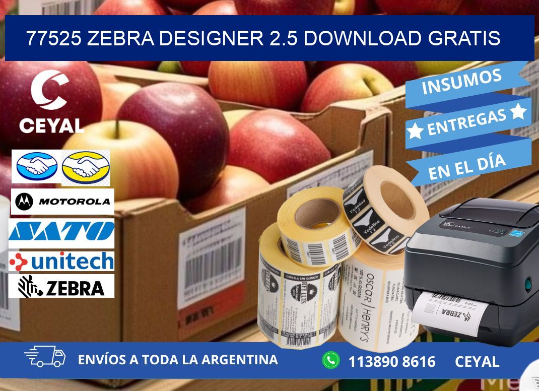 77525 Zebra designer 2.5 download gratis
