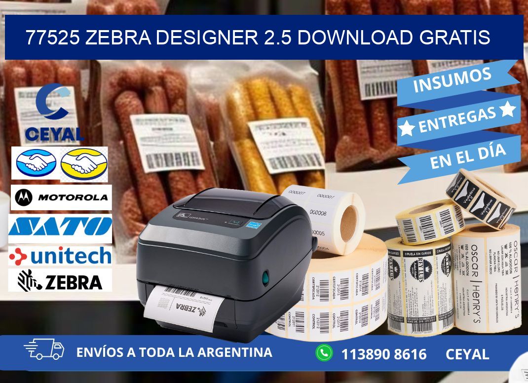77525 Zebra designer 2.5 download gratis
