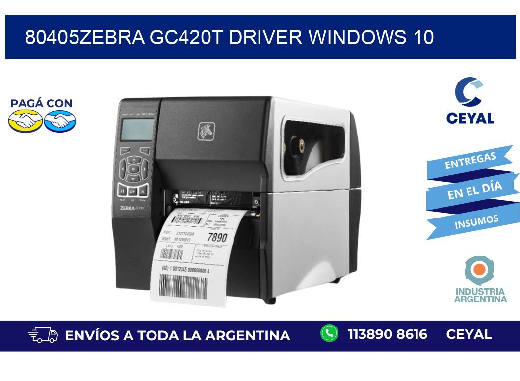 80405Zebra GC420t driver Windows 10