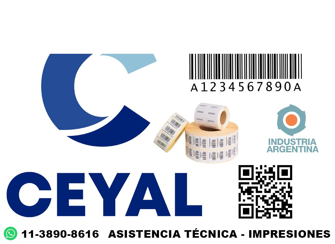 87715 Etiquetas con código de barras para ropa