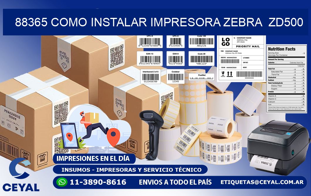 88365 Como instalar impresora Zebra ZD500