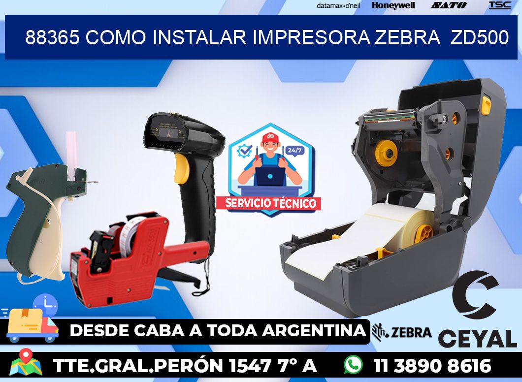 88365 Como instalar impresora Zebra ZD500