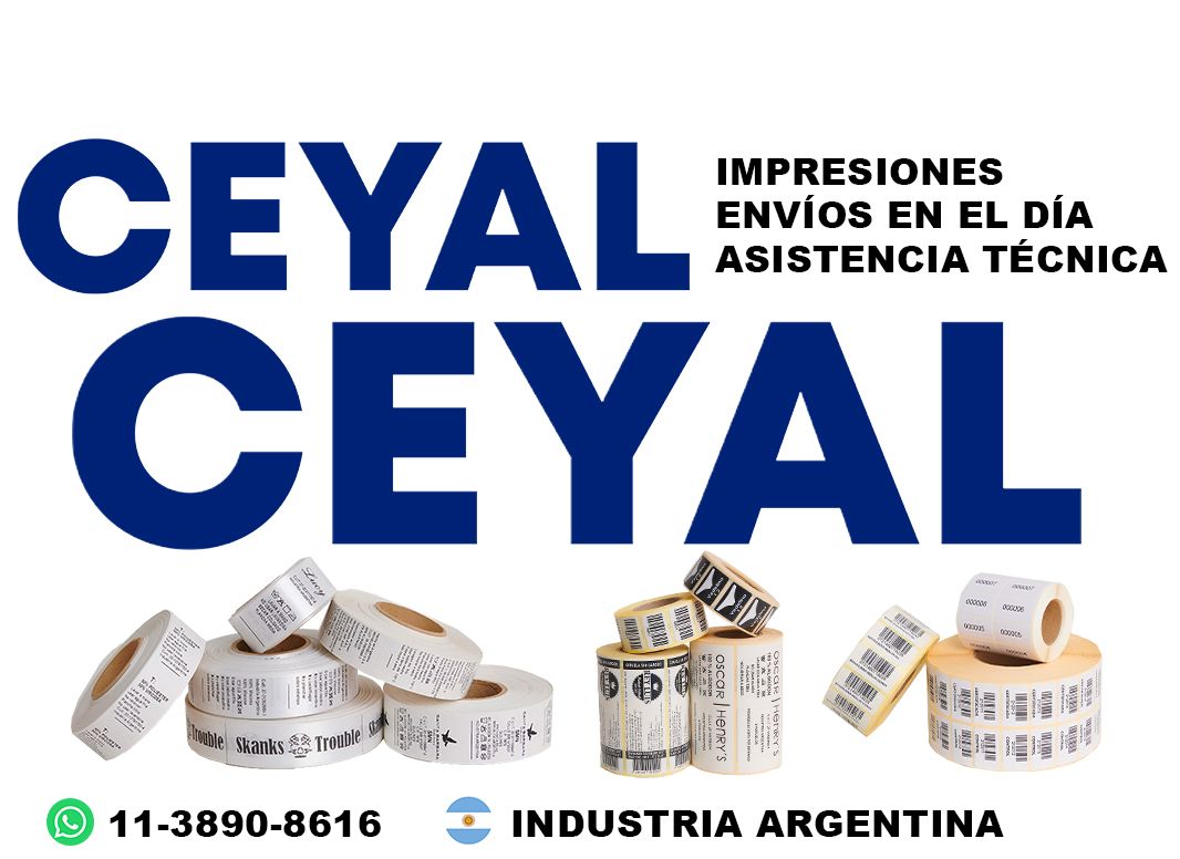 9060 etiquetas con ribbon de resina