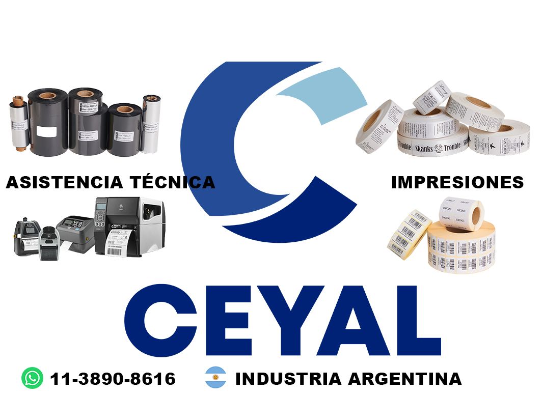 9060 etiquetas con ribbon de resina