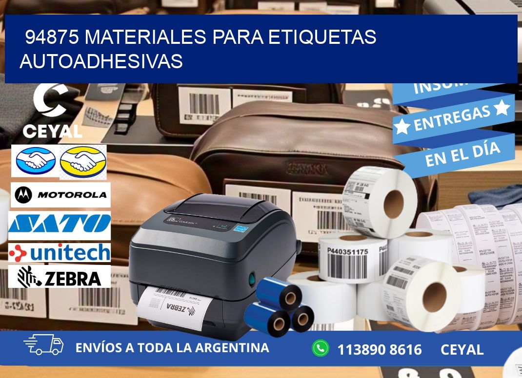 94875 materiales para etiquetas autoadhesivas