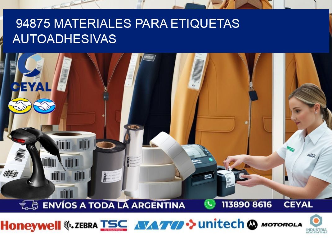 94875 materiales para etiquetas autoadhesivas