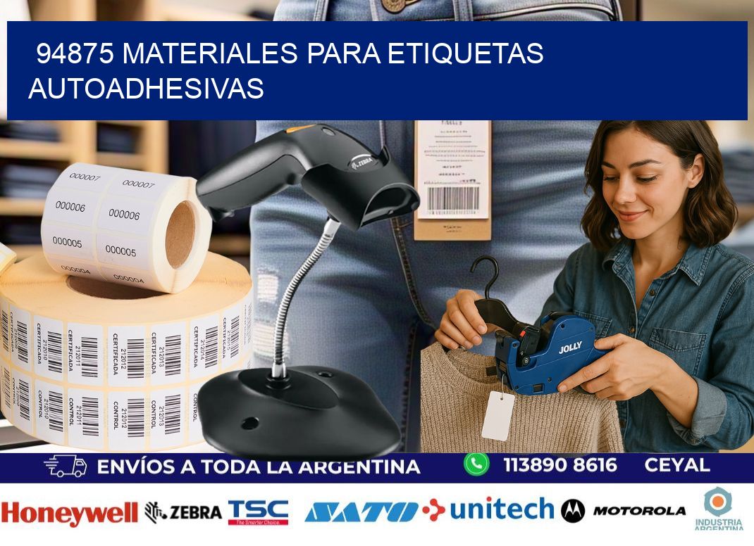 94875 materiales para etiquetas autoadhesivas
