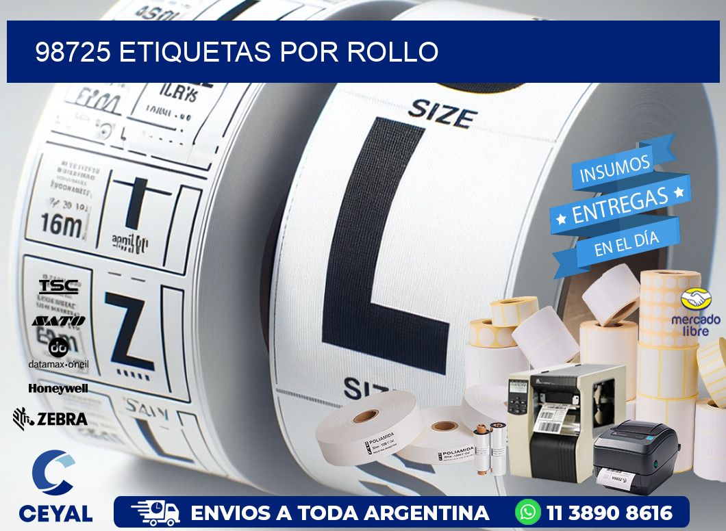 98725 Etiquetas por rollo