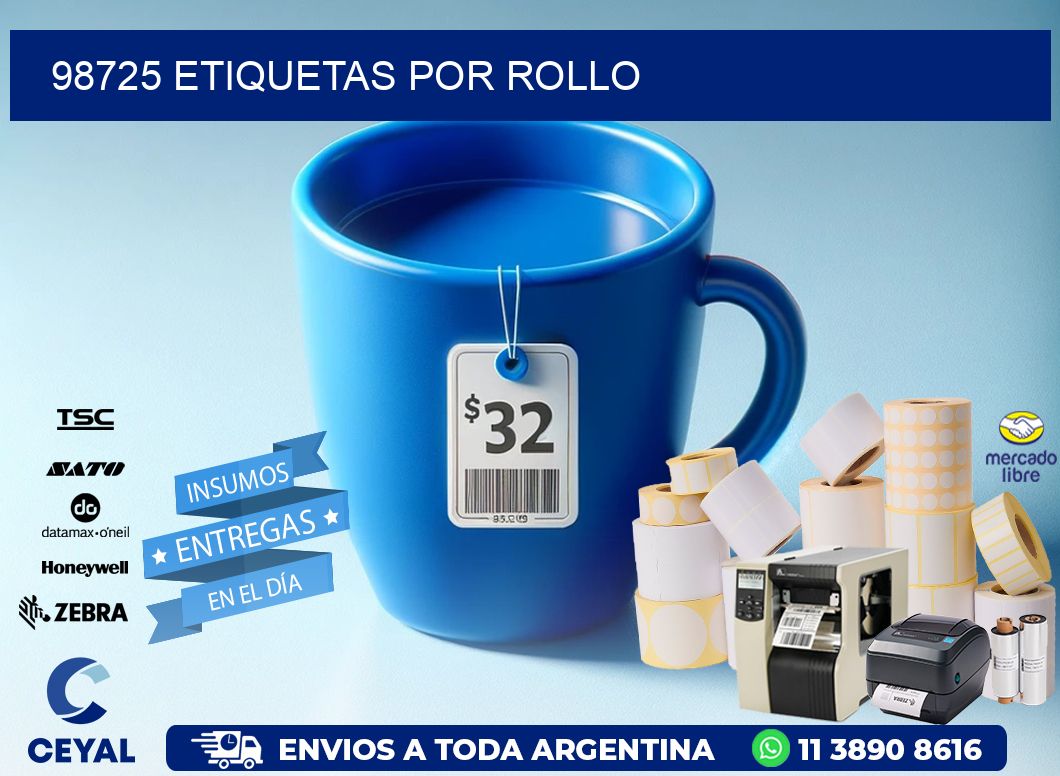 98725 Etiquetas por rollo