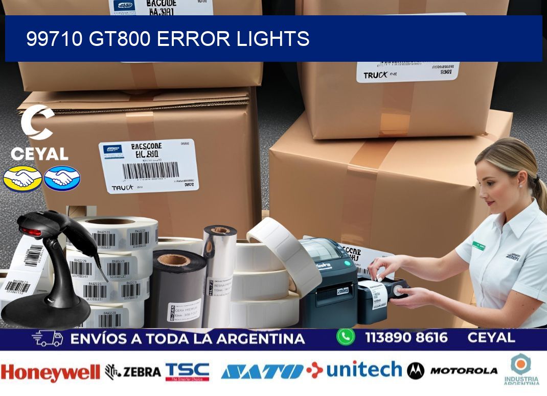 99710 GT800 error lights