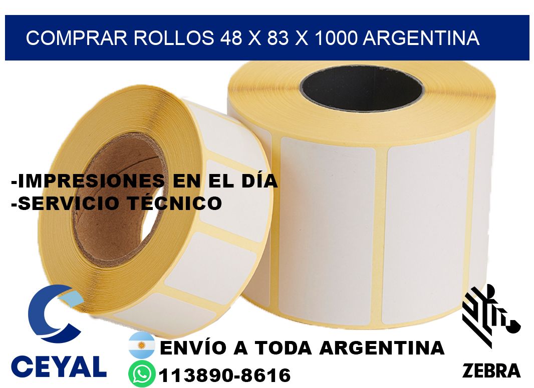 Comprar Rollos 48 x 83 x 1000 argentina