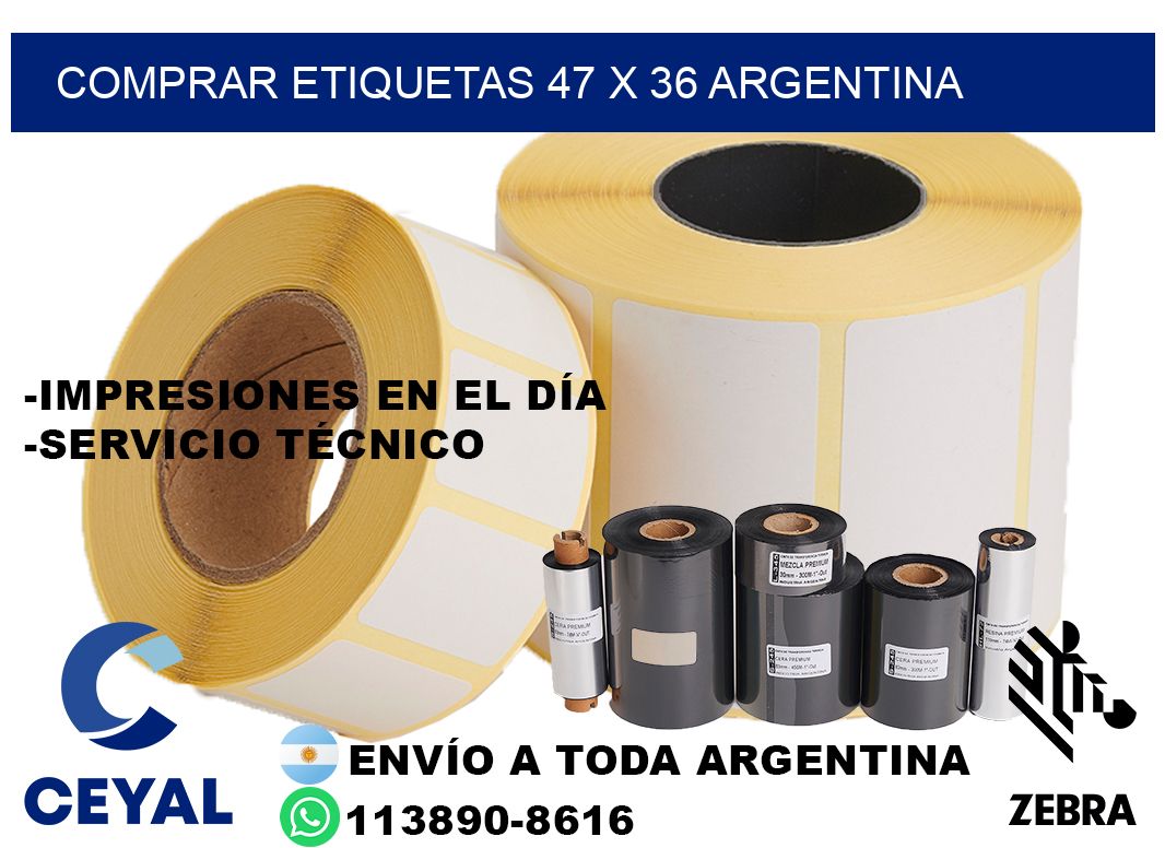 Comprar etiquetas 47 x 36 argentina