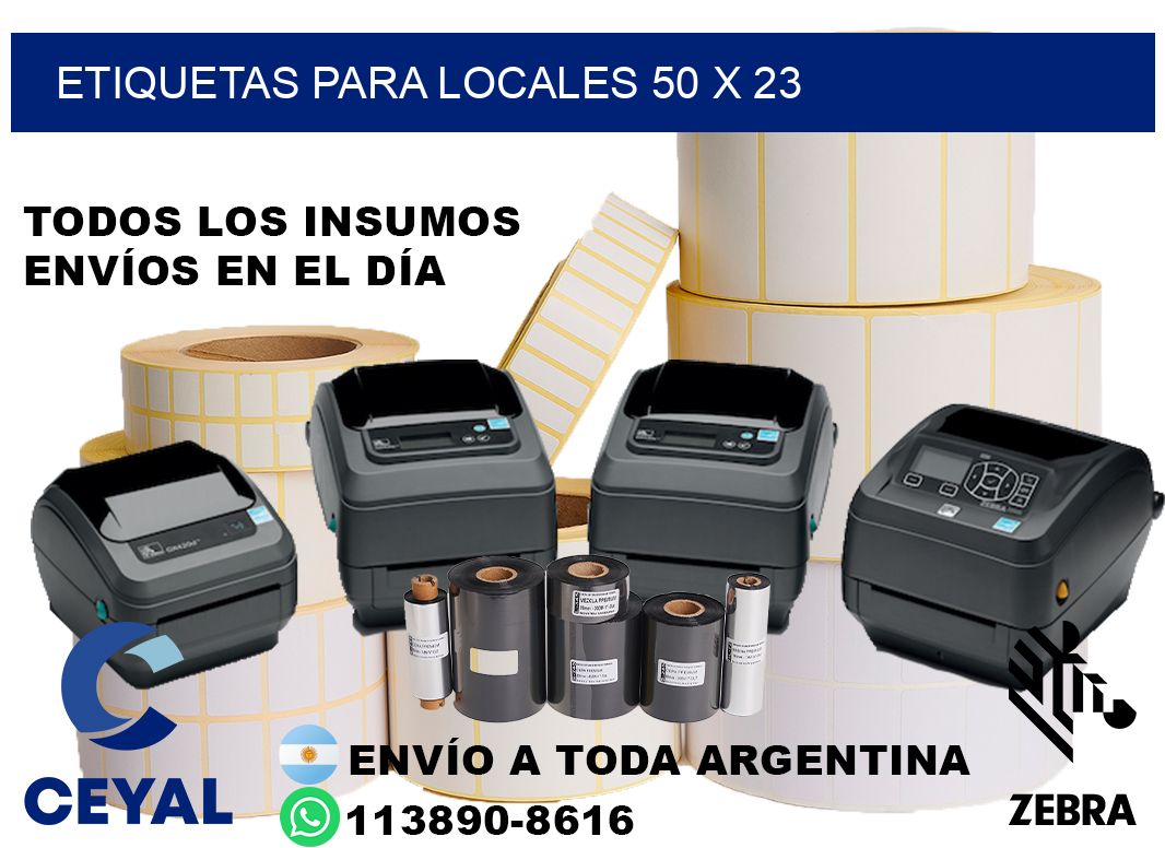 ETIQUETAS PARA LOCALES 50 x 23