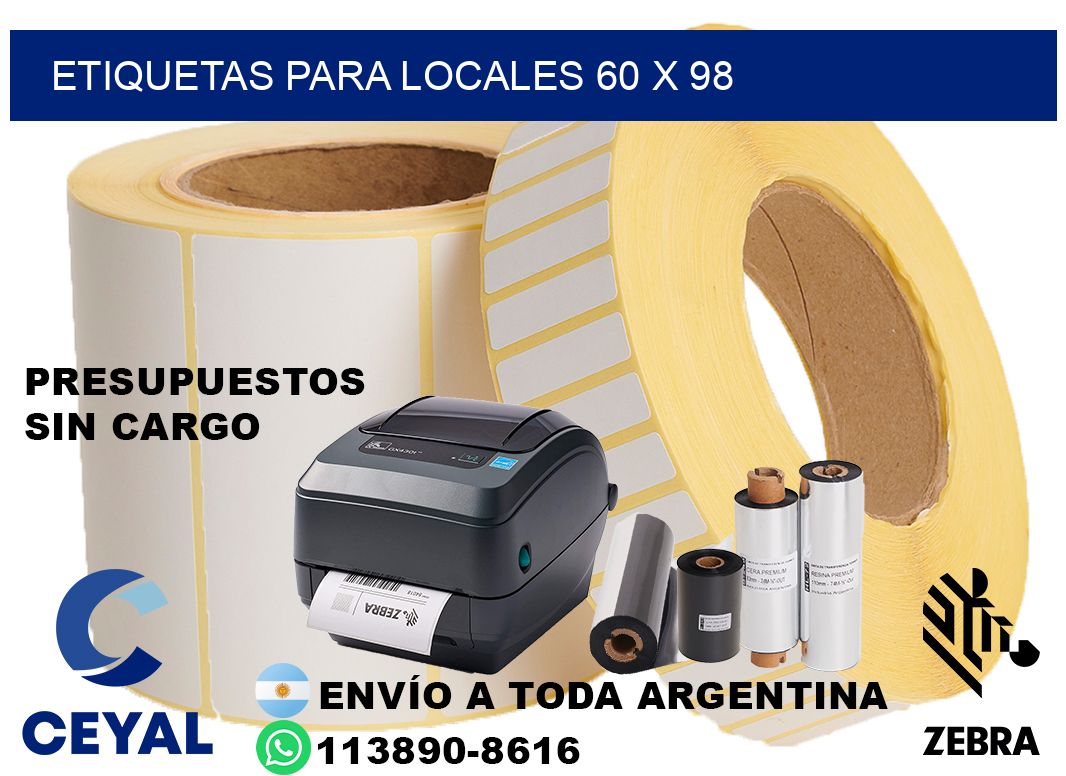 ETIQUETAS PARA LOCALES 60 x 98