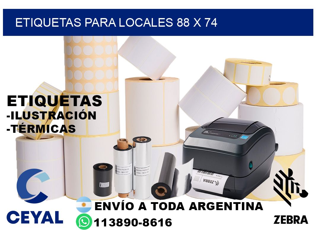 ETIQUETAS PARA LOCALES 88 x 74