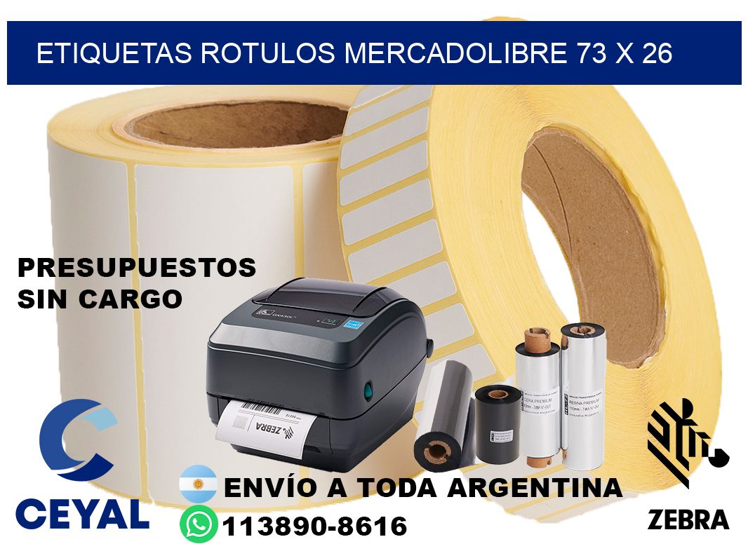 ETIQUETAS ROTULOS MERCADOLIBRE 73 x 26