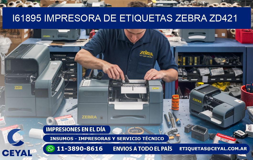 I61895 impresora de etiquetas Zebra ZD421