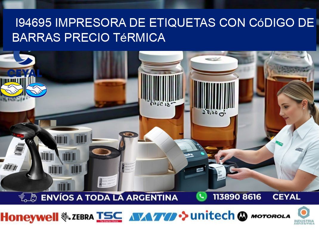 i94695 impresora de etiquetas con código de barras precio térmica
