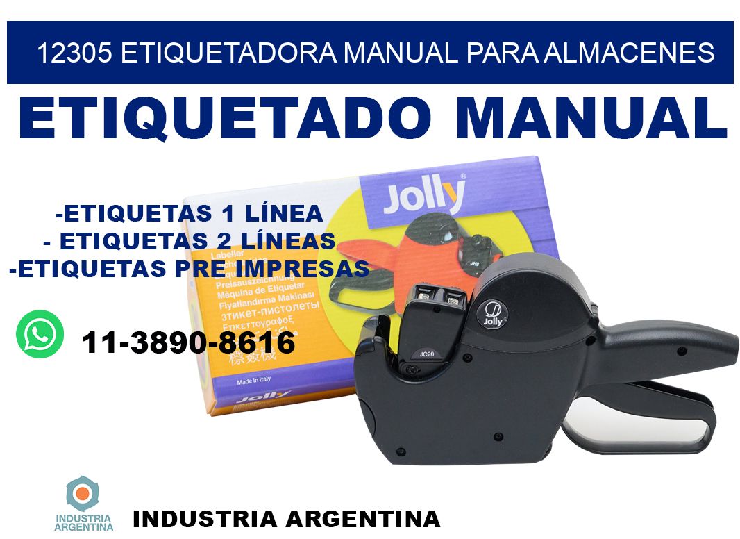 12305 etiquetadora manual para almacenes
