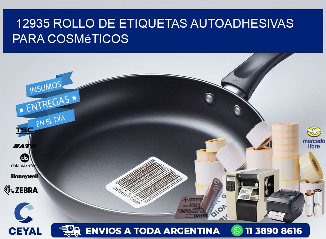 12935 rollo de etiquetas autoadhesivas para cosméticos
