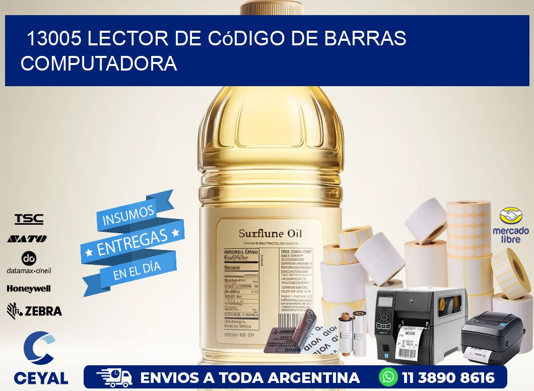 13005 Lector de código de barras computadora