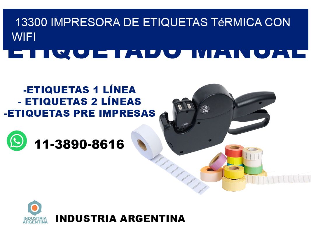 13300 impresora de etiquetas térmica con wifi