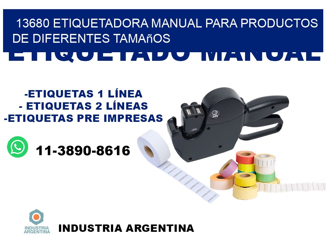 13680 etiquetadora manual para productos de diferentes tamaños