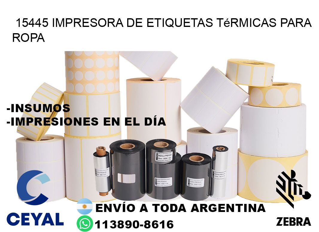 15445 impresora de etiquetas térmicas para ropa