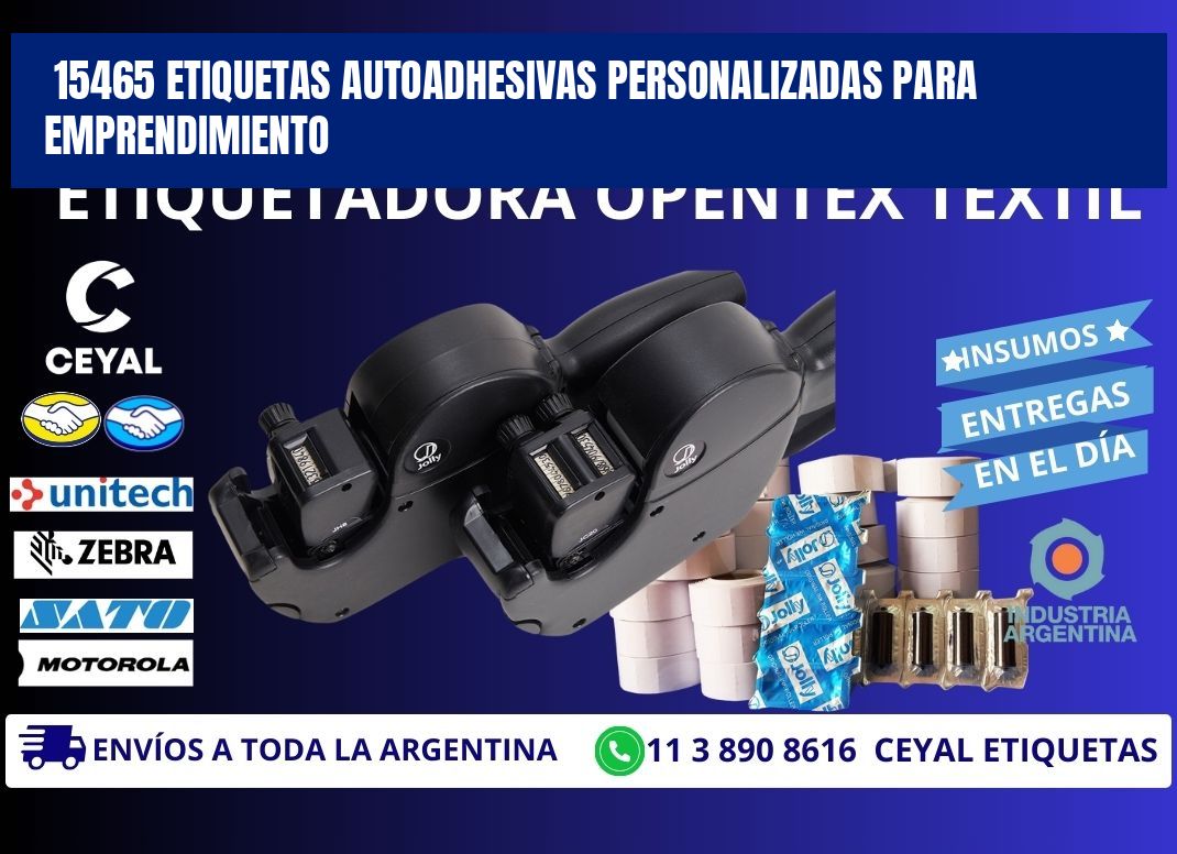 15465 etiquetas autoadhesivas personalizadas para emprendimiento