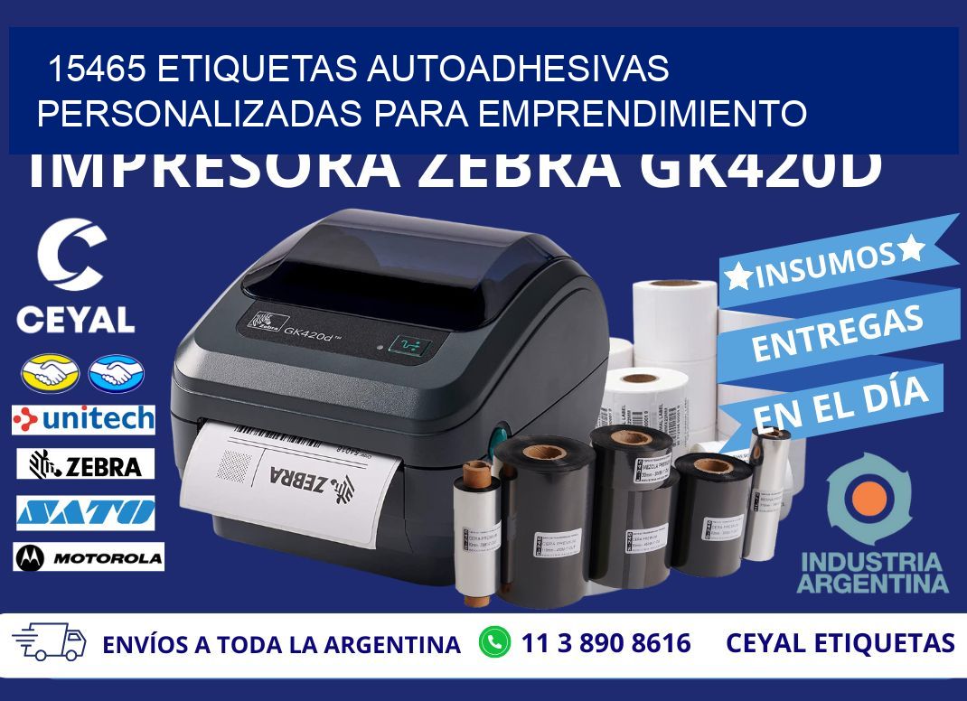 15465 etiquetas autoadhesivas personalizadas para emprendimiento